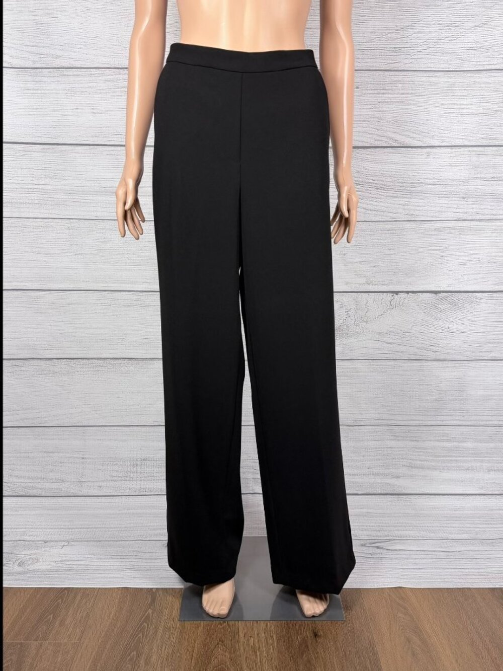 🖤 NWT Calvin Klein Modern Essentials Black Wide Leg Pants Size M
